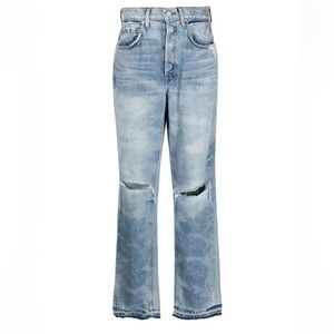 COTTONCITIZEN Kate Jean Broadway Wash Distressed Ripped Denim Size 26